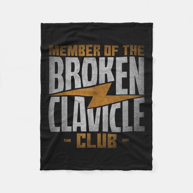 Member Of The Broken Clavicle Club - Recovery Quot Fleecefilt (Framsidan)