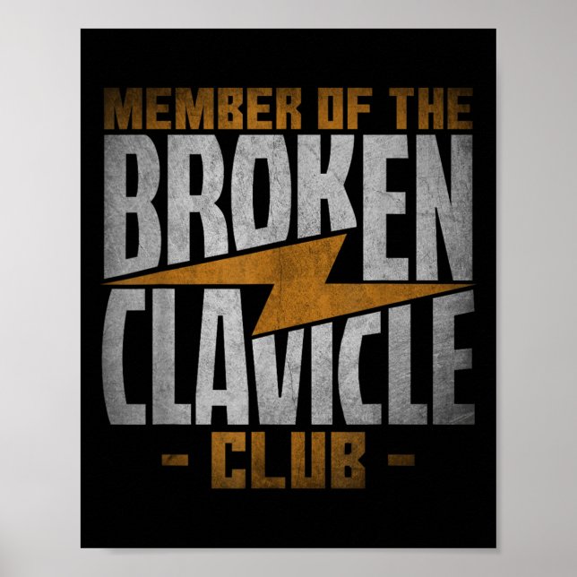 Member Of The Broken Clavicle Club - Recovery Quot Poster (Framsidan)