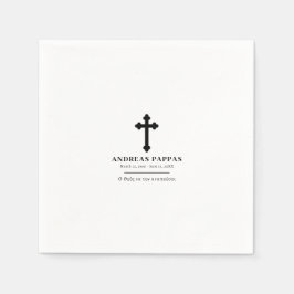 Membranbegravning Grekisk ortodox ν ηό σ υ ν Pappersservett