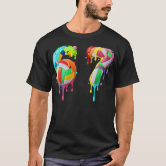 Meme 67 Nummer Sex 6 Sju 7 Glass Drippar T Shirt