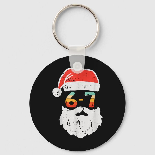 Meme 67 Tomte Xmas Six Seven Jul Tonåringar Pojkar Nyckelring (Framsida)