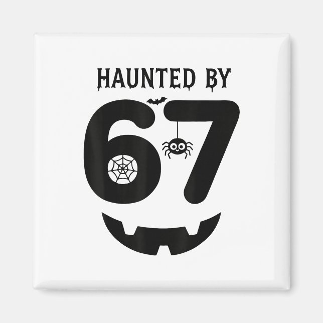 Meme 6 7 Italienska Brainrot Halloween Kostym Spök Magnet (Framsidan)