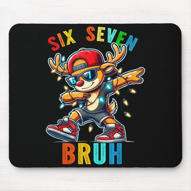Meme 6 7 Ren Dansar Dab Six Seven Bruh För Män Musmatta (Framsidan)