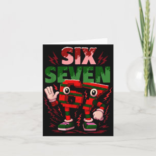 Meme 6 7 Sex Sju Italiensk Brainrot Jul Röd Kort