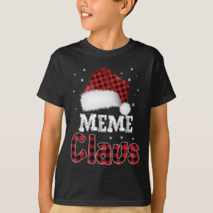 Meme Claus jul Red Play Pajama Family Match T Shirt