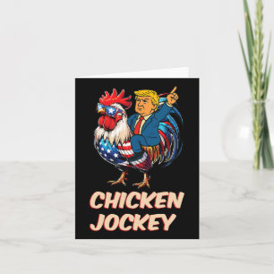 Meme Funny Trump Chicken Jockey Kort