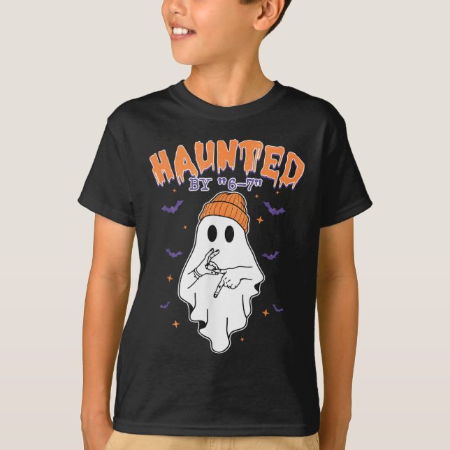 Meme Halloween Spökar  T Shirt (Framsida)