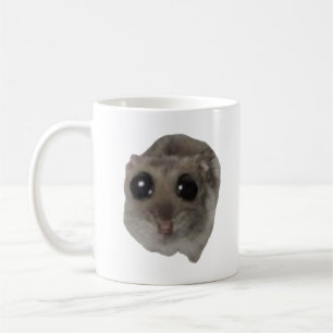 meme, hamster, hamster meme, ledsen hamster, rolig kaffemugg