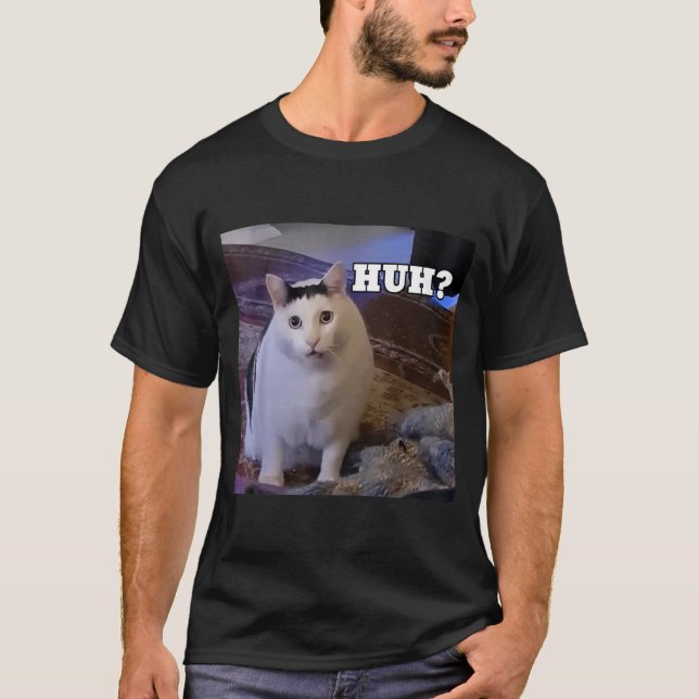 Meme Huh Katt T Shirt (Framsida)