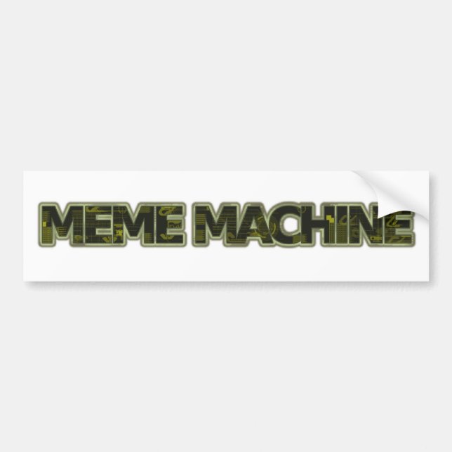 Meme maskin bildekal (Framsidan)