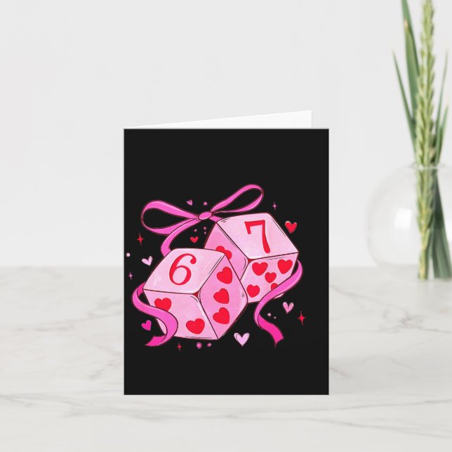 Meme Playing Cards Valentine,preppy Funny Coquette Kort (Framsida)