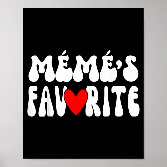 MÉmÉ’s Favorite Funny Grandparent Granhild Humor  Poster (Framsidan)