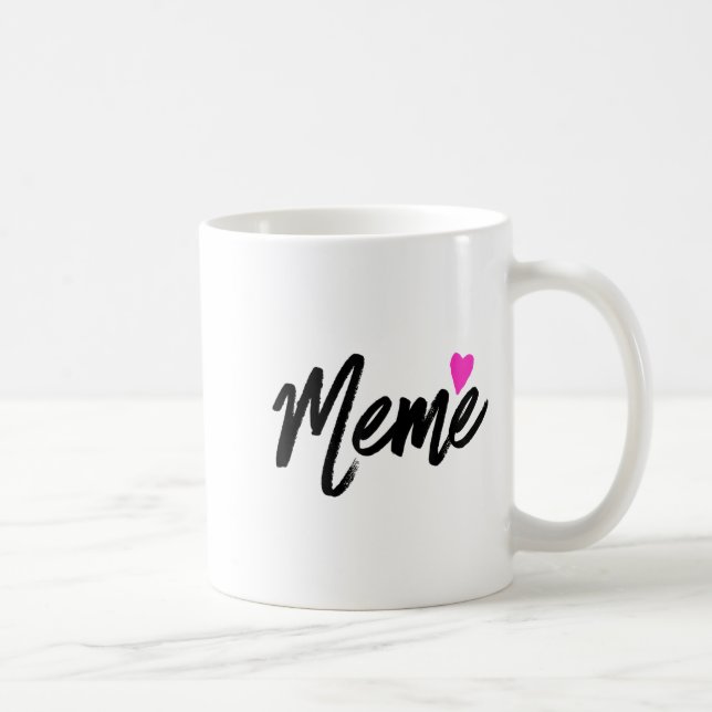 Meme With Nk Heart Grandmother Gift  Kaffemugg (Höger)