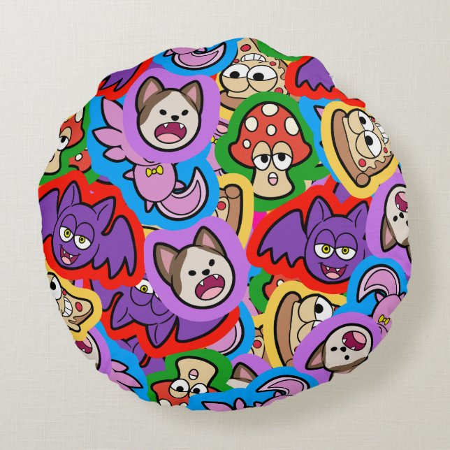 Memefetti Mix 2023 Rund Kudde (Baksidan)