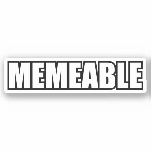 MEMEMEABEL KLISTERMÄRKEN (Framsida)