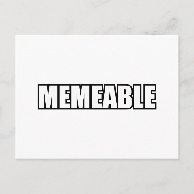 MEMEMEABEL VYKORT (Framsida)