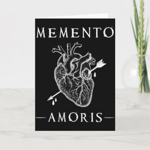 Memento Amoris. Blödande hjärta & Arrow Gothic Kort
