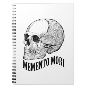 Memento mori anteckningsbok med spiral