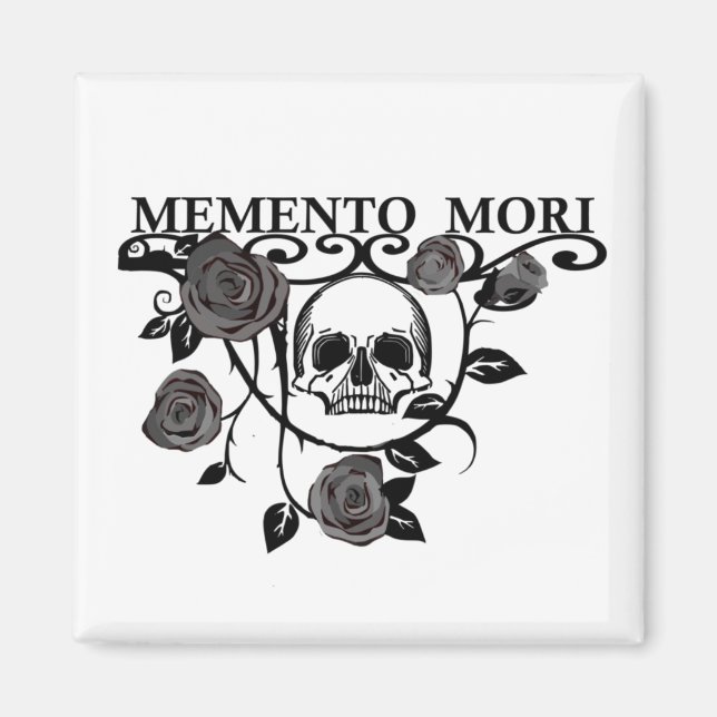 Memento mori Black ro Magnet (Framsidan)