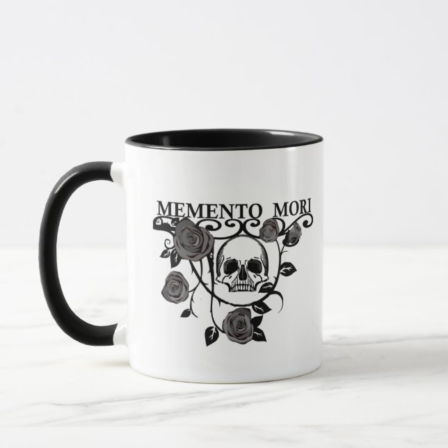Memento mori Black ro Mugg (Vänster)