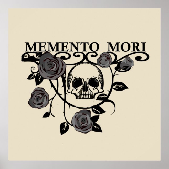Memento mori Black ro Poster (Framsidan)