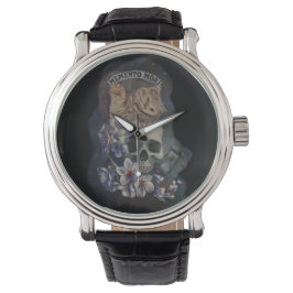 Memento mori cat armbandsur