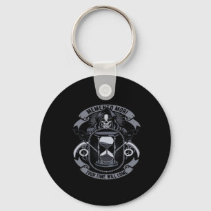 memento mori din tid kommer att kom nyckelring