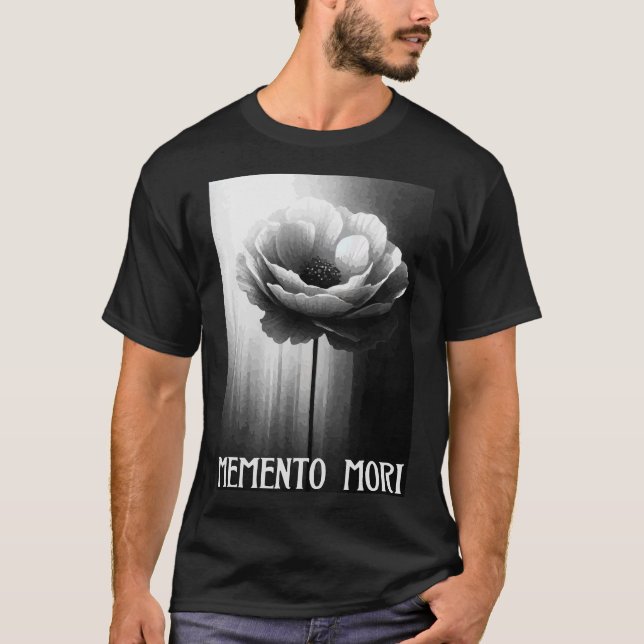 Memento Mori - Dödsfallets symboliska blomma T Shirt (Framsida)