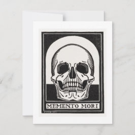 Memento Mori Dödskalle Anteckningskort