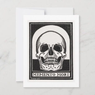 Memento Mori Dödskalle Anteckningskort