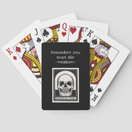 Memento Mori Dödskalle Konst Casinokort
