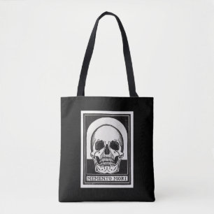 Memento Mori Dödskalle Konst Tygkasse