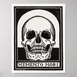 Memento Mori Dödskallekonst Poster
