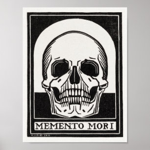 Memento Mori Dödskallekonst Poster