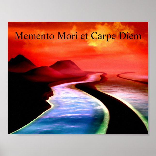 Memento Mori et Carpe Diem Scifi Poster (Framsidan)