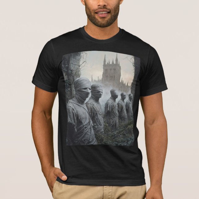 Memento Mori Garden  — Gothic Wearable Art T-Shirt (Framsida)