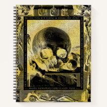 Memento Mori Gothic Guld Alchemy Bok i Shadows