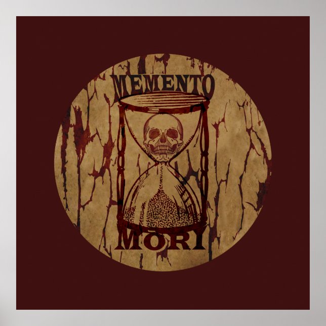 memento mori hourglass poster (Framsidan)