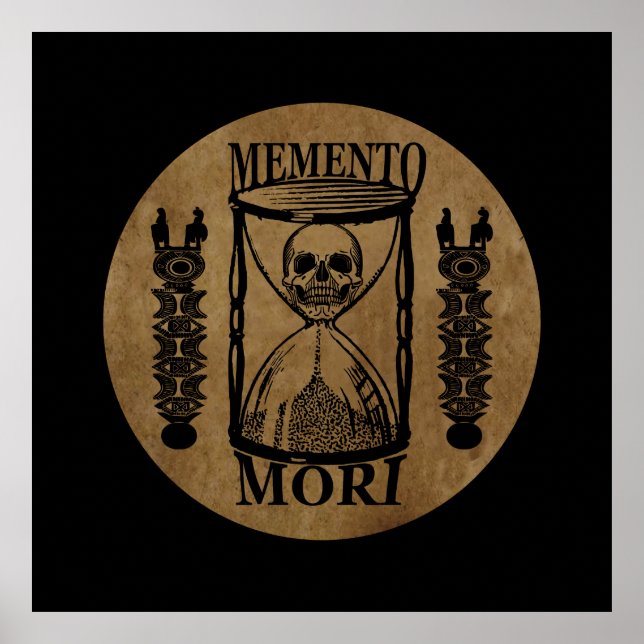 memento mori hourglass poster (Framsidan)