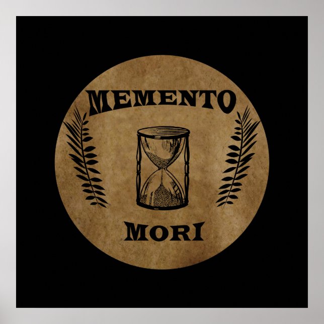 memento mori hourglass poster (Framsidan)