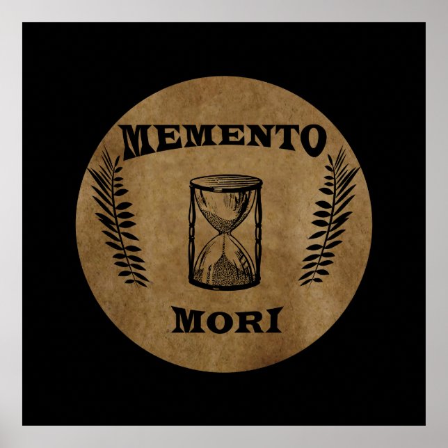 memento mori hourglass poster (Framsidan)