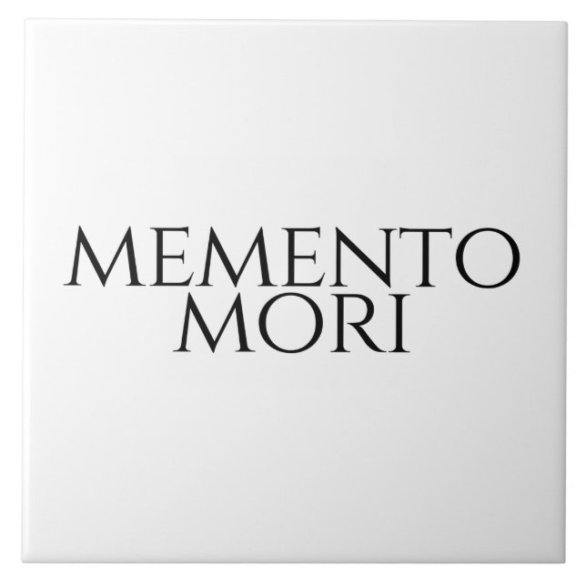 Memento Mori Kakelplatta (Framsidan)