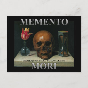 Memento Mori - kom ihåg att du kommer att dö Vykort