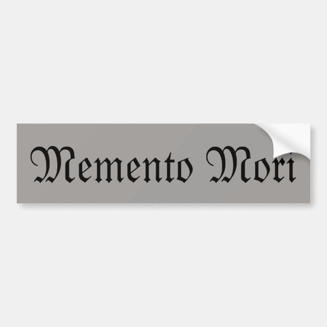 Memento Mori (Kom ihåg döden) Sticker Bildekal (Framsidan)