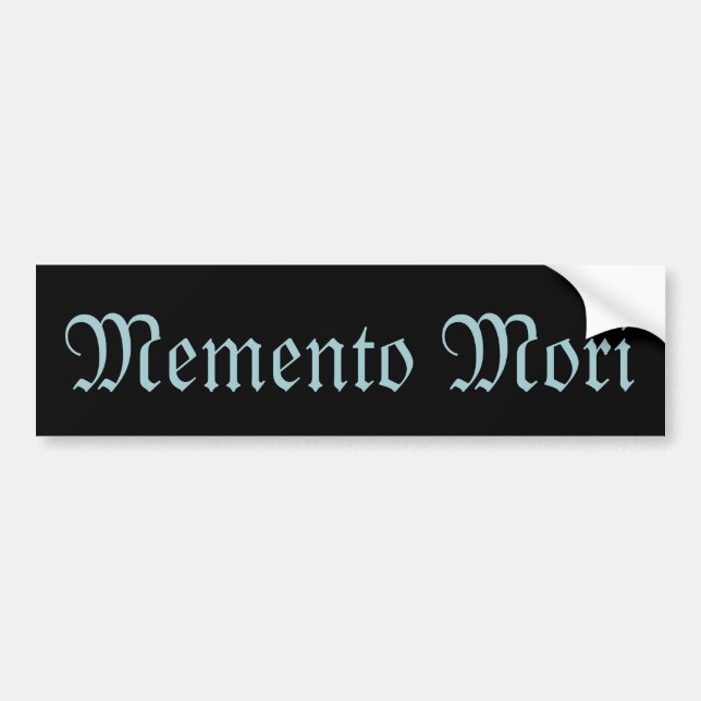 Memento Mori (Kom ihåg döden) Sticker Bildekal (Framsidan)