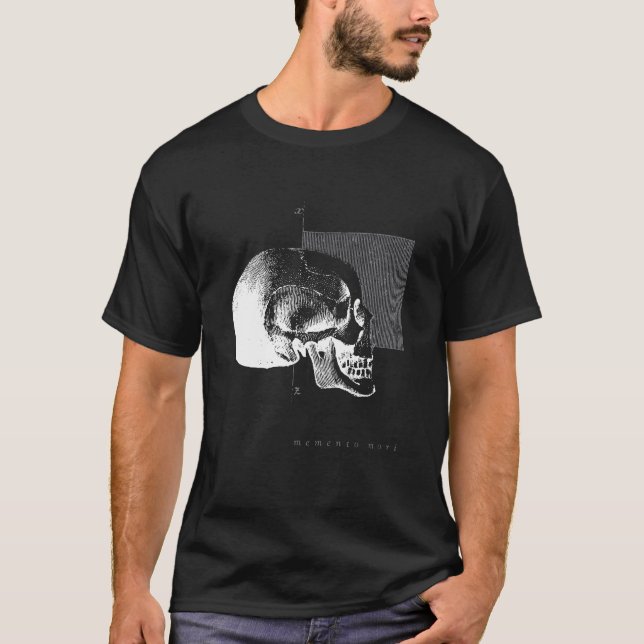 Memento Mori Latin Wisdom for Recovery T Shirt (Framsida)