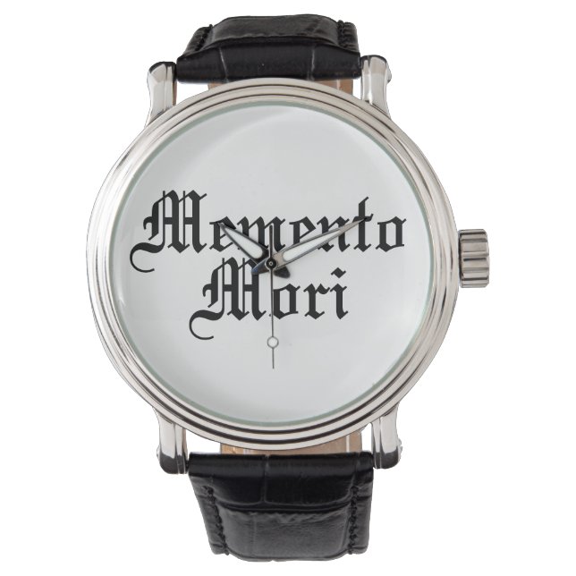 Memento Mori - latinsk fras Armbandsur (Framsida)