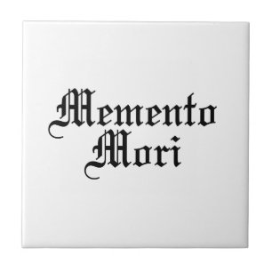 Memento Mori - latinsk fras Kakelplatta