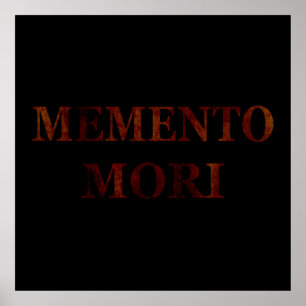 memento mori, latinsk fras poster