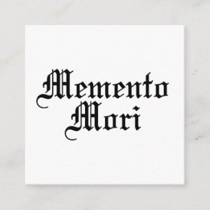 Memento Mori - latinsk fras Tilläggskort